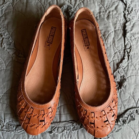 PIKOLINOS Brown Woven Flats - Picture 2 of 7